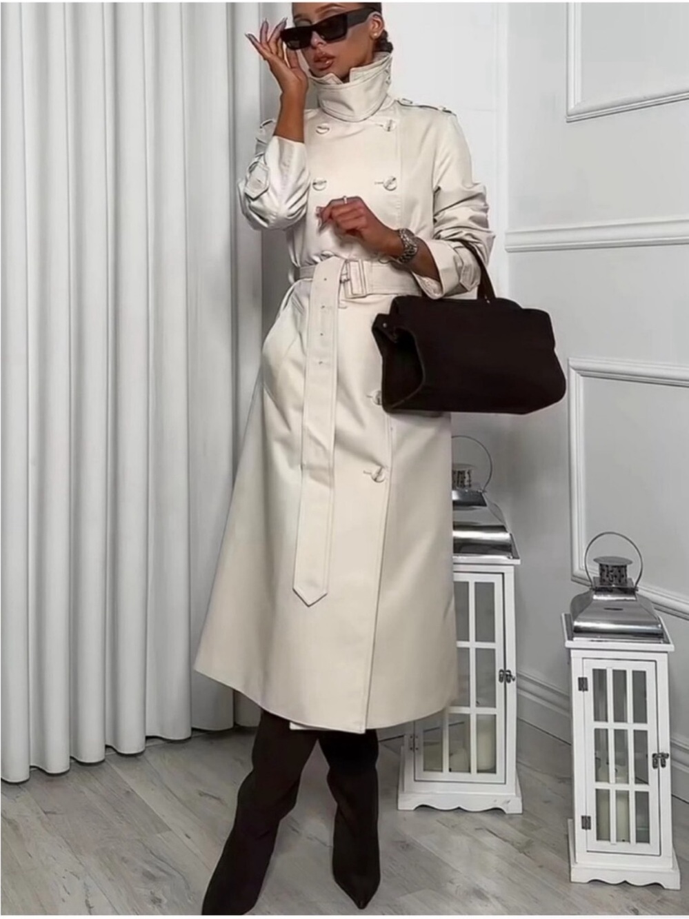 ZARA BELTED TRENCH COAT
